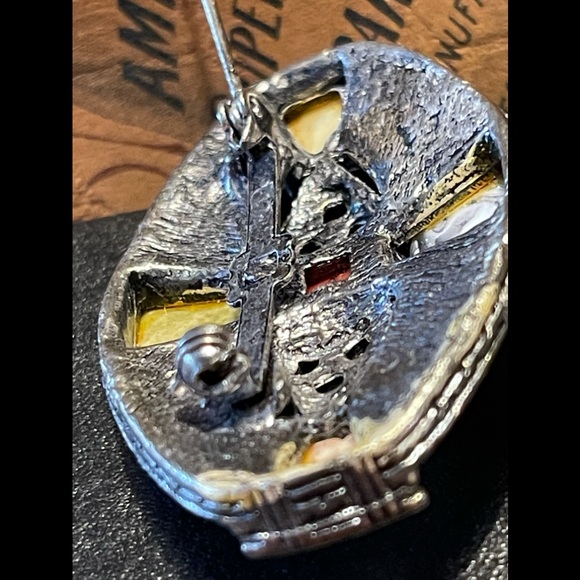 Celtic / Scottish Style Stone Brooch 🌺 Tau Miracle brooch - Picture 5 of 16